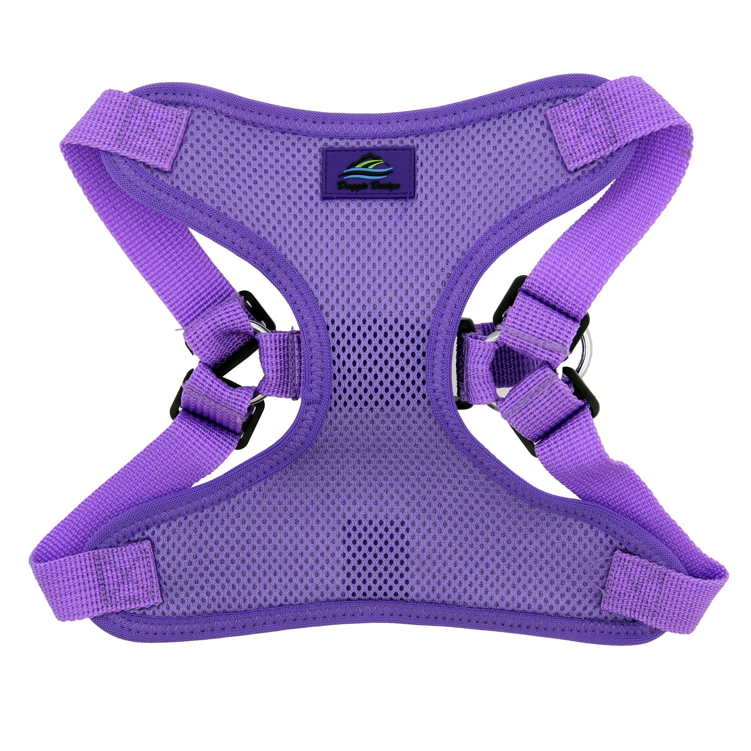 Wrap and Snap Choke Free Dog Harness by Doggie Design - Paisley Purple