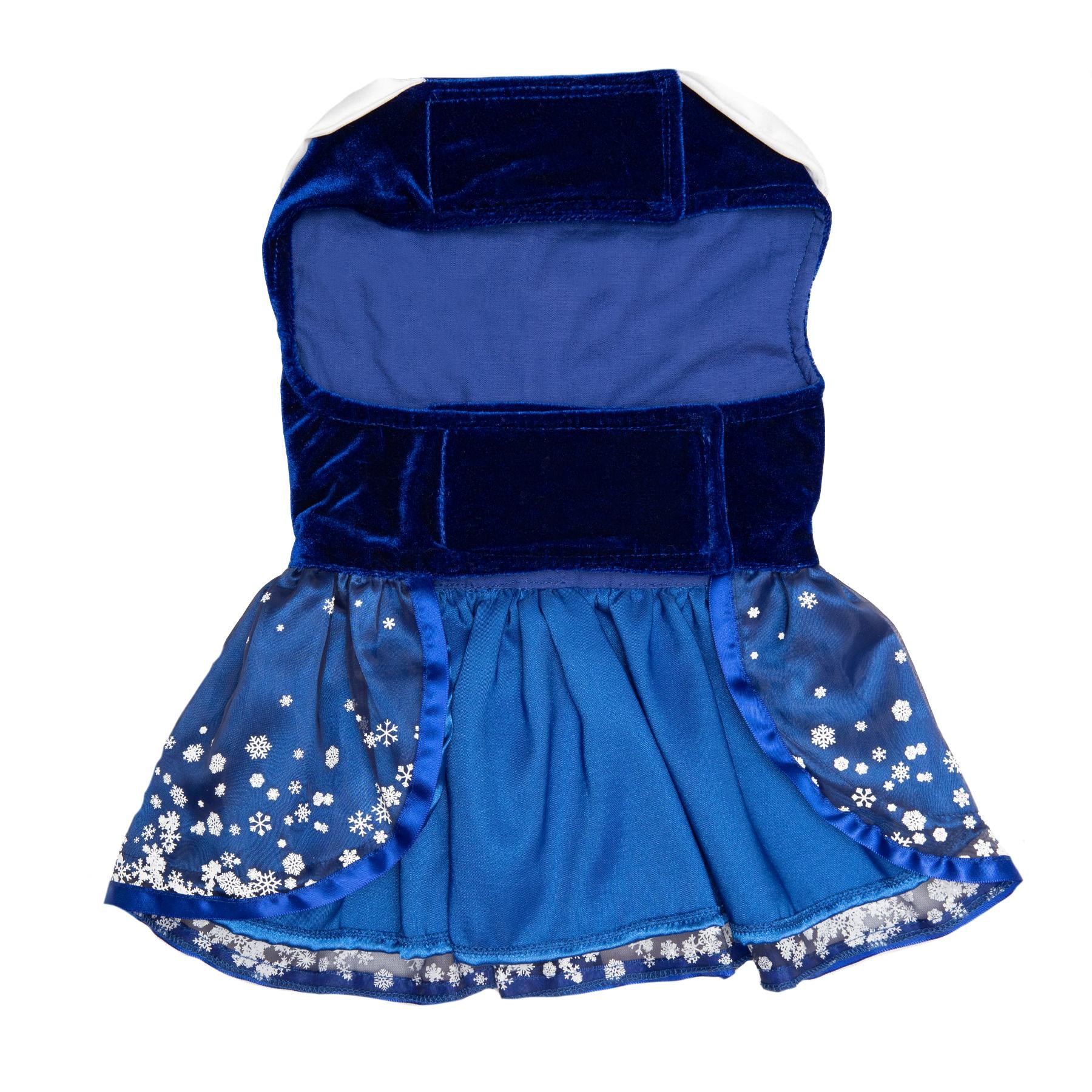 Holiday Dog Harness Dress - Snowflakes