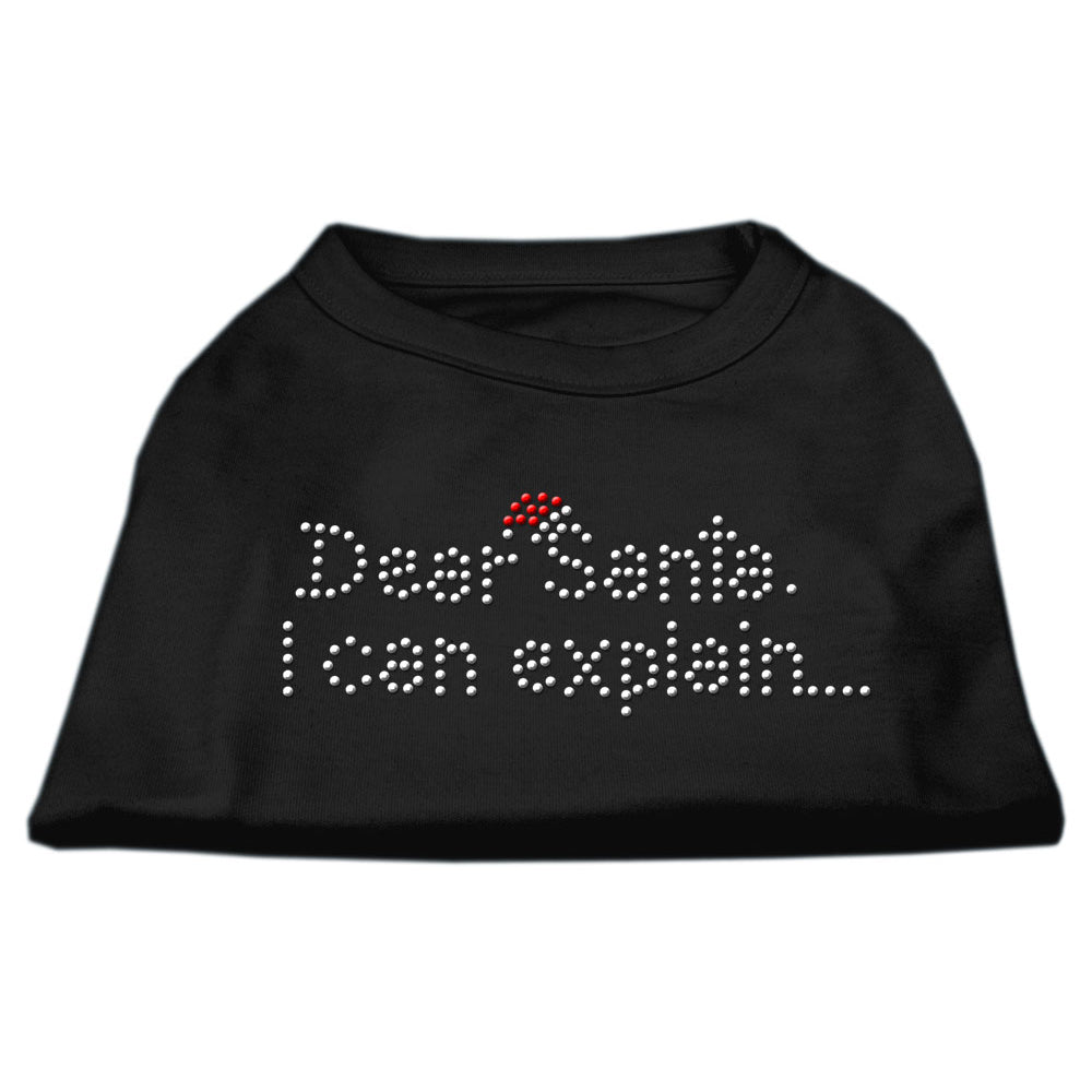 Dear Santa I Can Explain Rhinestone Shirts for Cats and Dogs